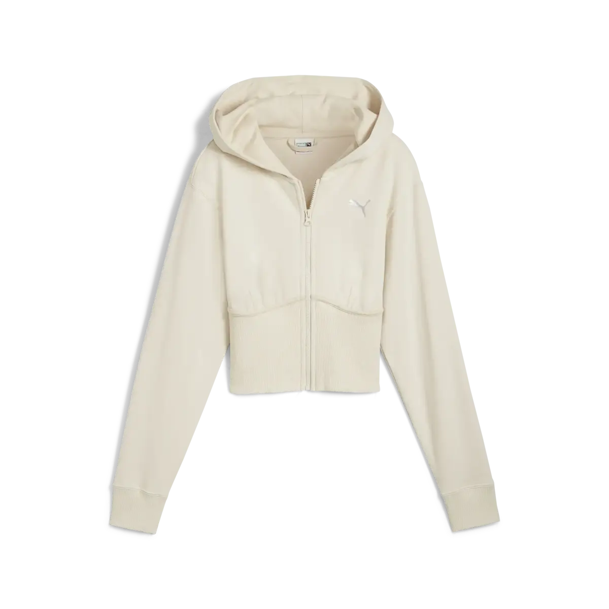 Puma DARE TO Cropped Hoodie Bej Kadın Hoodie