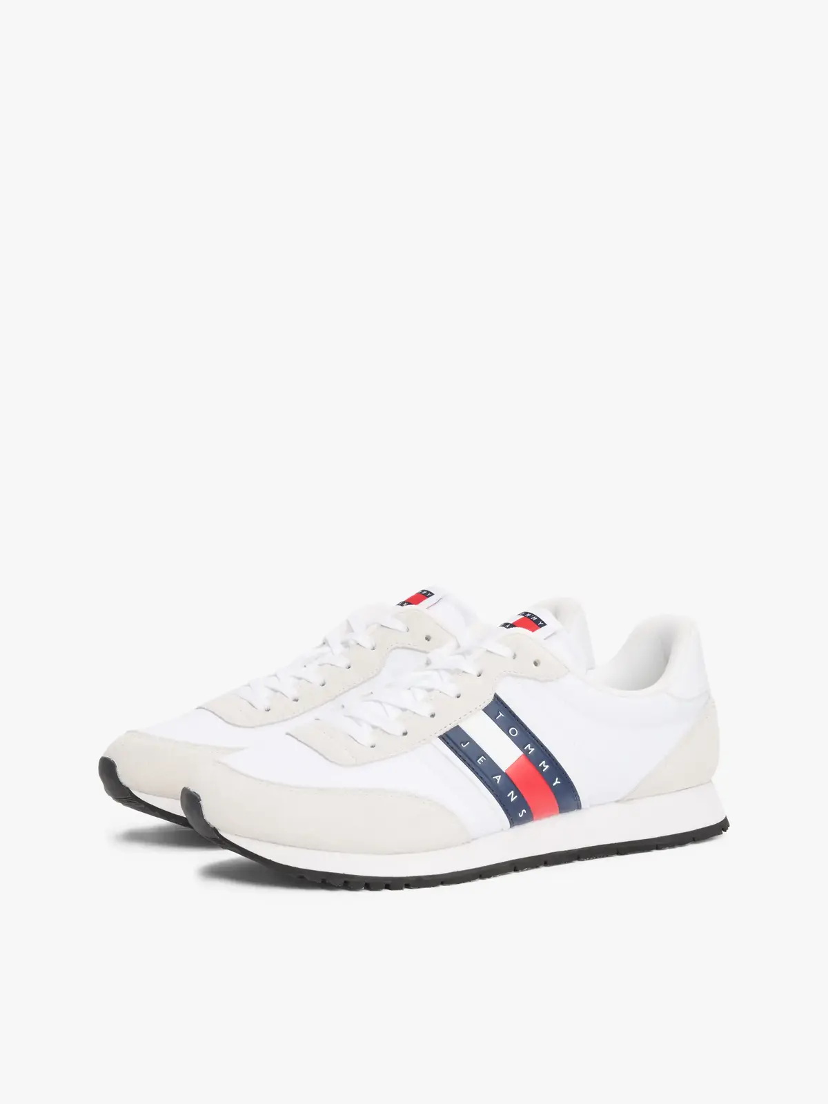Tommy Hilfiger (NEW) TJM RUNNER CAS, YBR Beyaz Erkek Spor Ayakkabı & Sneaker