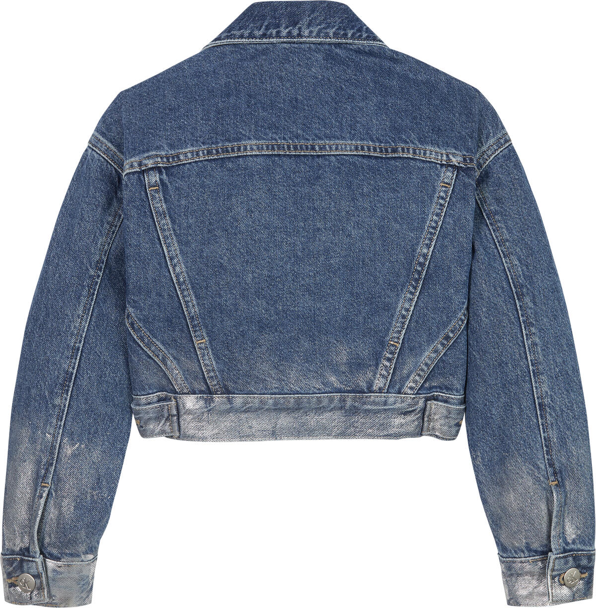 Calvin Klein DENIM JACKET DEGRADE Kadın Mavi Kot Ceket