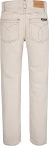 Calvin Klein REGULAR STRAIGHT ECR Erkek Beyaz Kot Pantolon