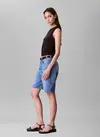 Calvin Klein Sl CK Logo Muscle Tee Siyah Kadın Tişört Calvin Klein Sl CK Logo Muscle Tee Siyah Kadın Tişört