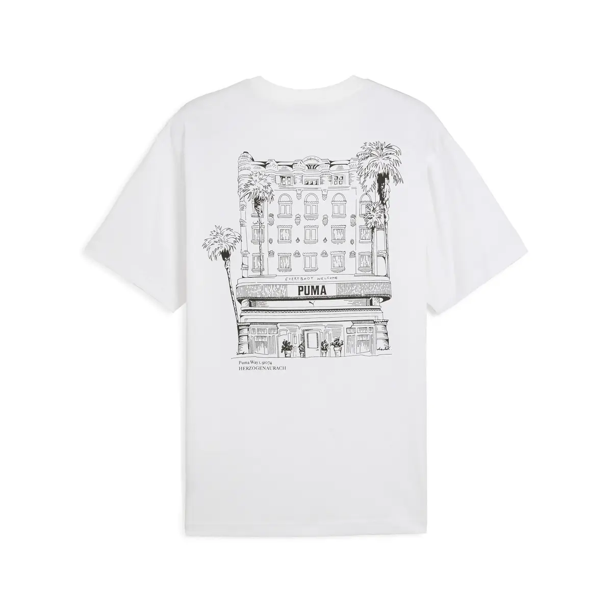 PUMA GRAPHICS Hotel Relaxed Tee Beyaz Erkek T-Shirt