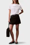 Calvin Klein A- INST. LOGO CLASSIC TEE SS Beyaz Kadın Tişört Calvin Klein A- INST. LOGO CLASSIC TEE SS Beyaz Kadın Tişört