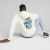 Puma DOWNTOWN Graphic Hoodie Krem Erkek Sweatshirt