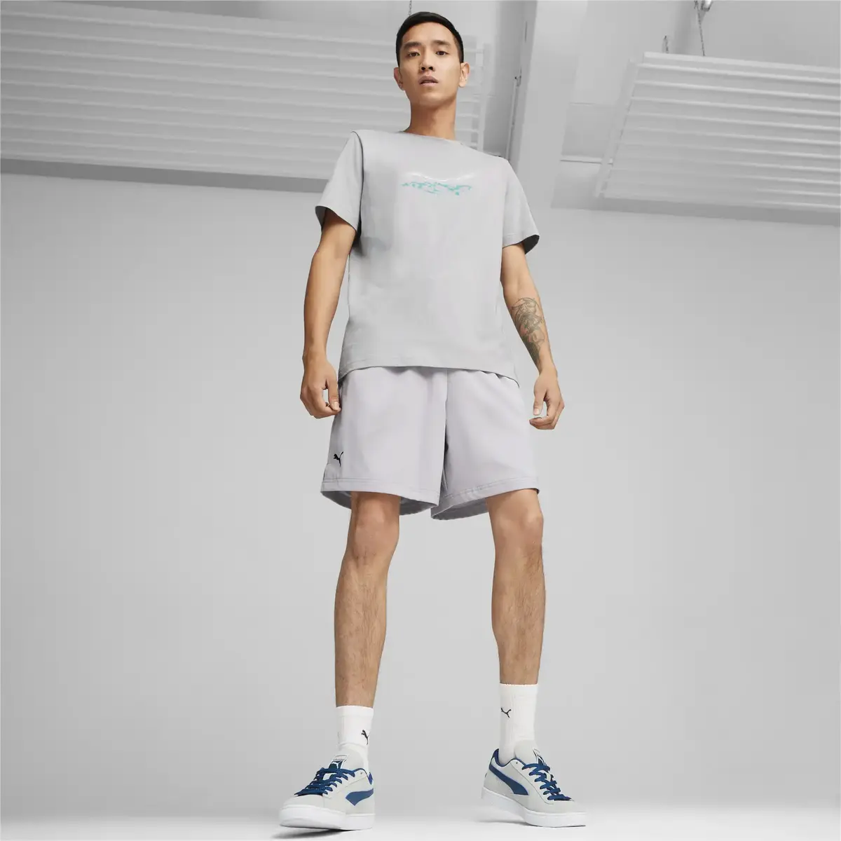 Puma MAPF1 Woven Shorts Gri Erkek Şort