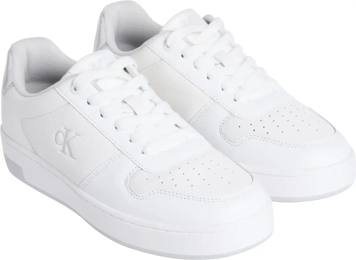 Calvin Klein BASKET CUPSOLE LOW M, 0LI Beyaz Kadın Spor Ayakkabı & Sneaker