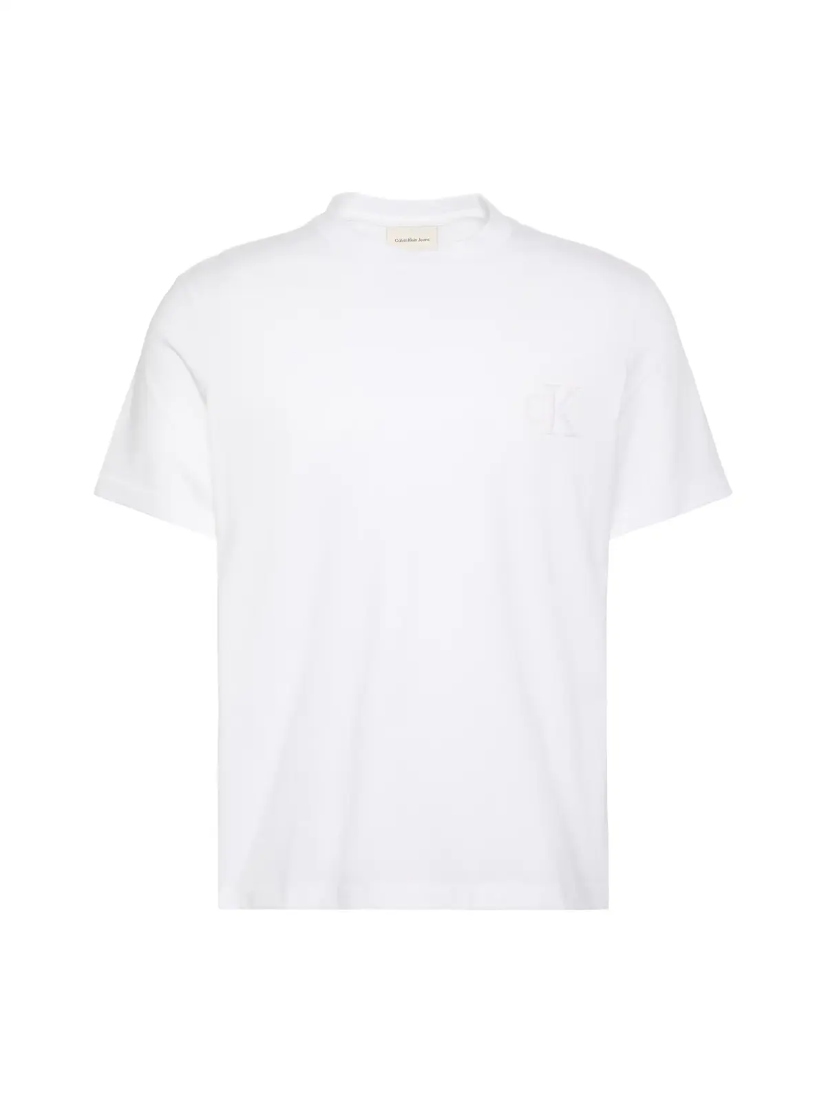 Calvin Klein SS 30S JERSEY EASY Beyaz Erkek Tişört