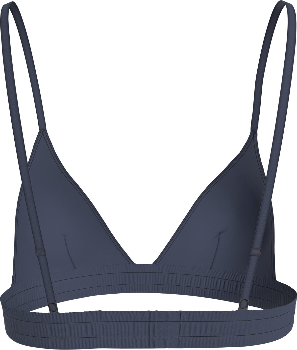 Calvin Klein FIXED TRIANGLE-RP Kadın Mavi Bikini Üstü