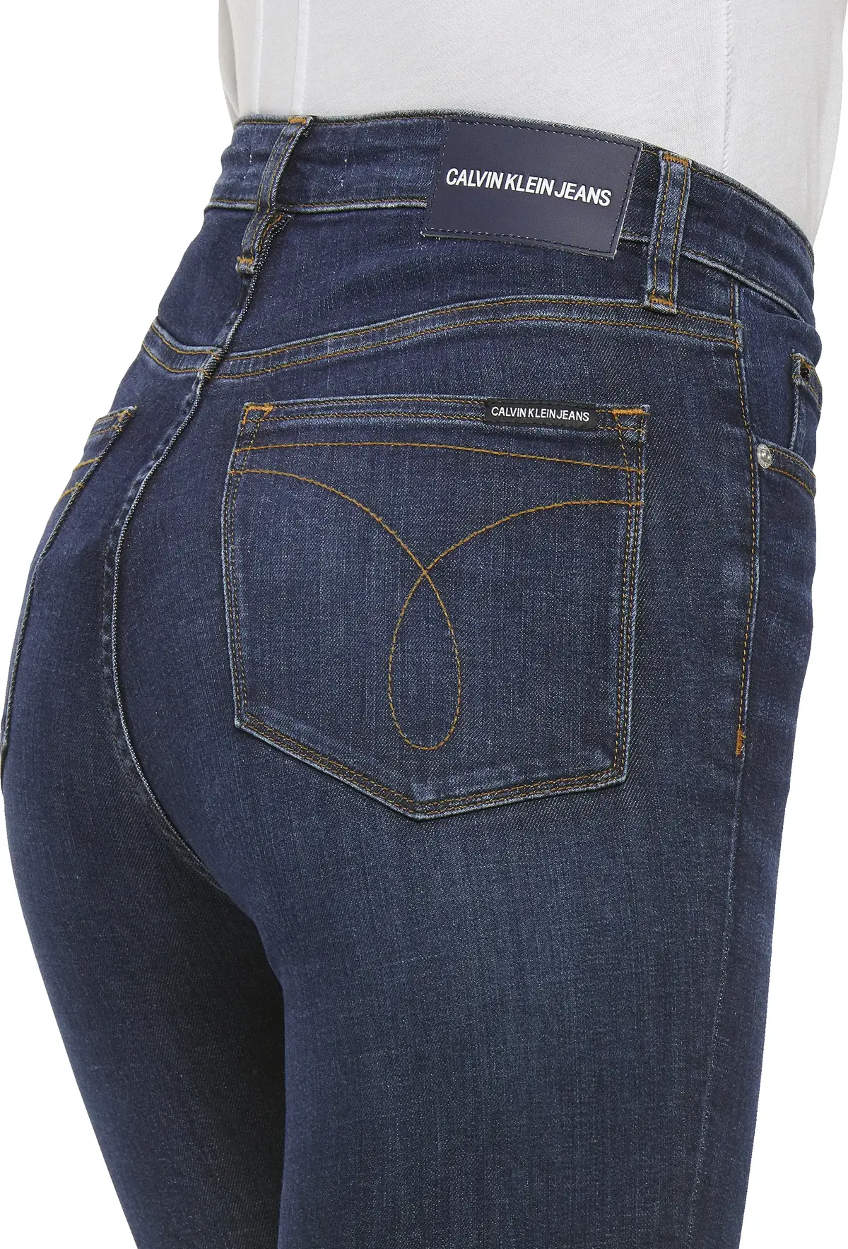 Calvin Klein CKJ 010 HIGH RISE SK Kadın Mavi Kot Pantolon