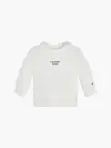 Calvin Klein STACK LOGO CN SWEATS Bebek Beyaz Sweatshirt