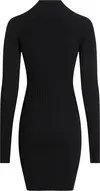 Calvin Klein ICONIC RIB MINI KNIT Kadın Siyah Elbise
