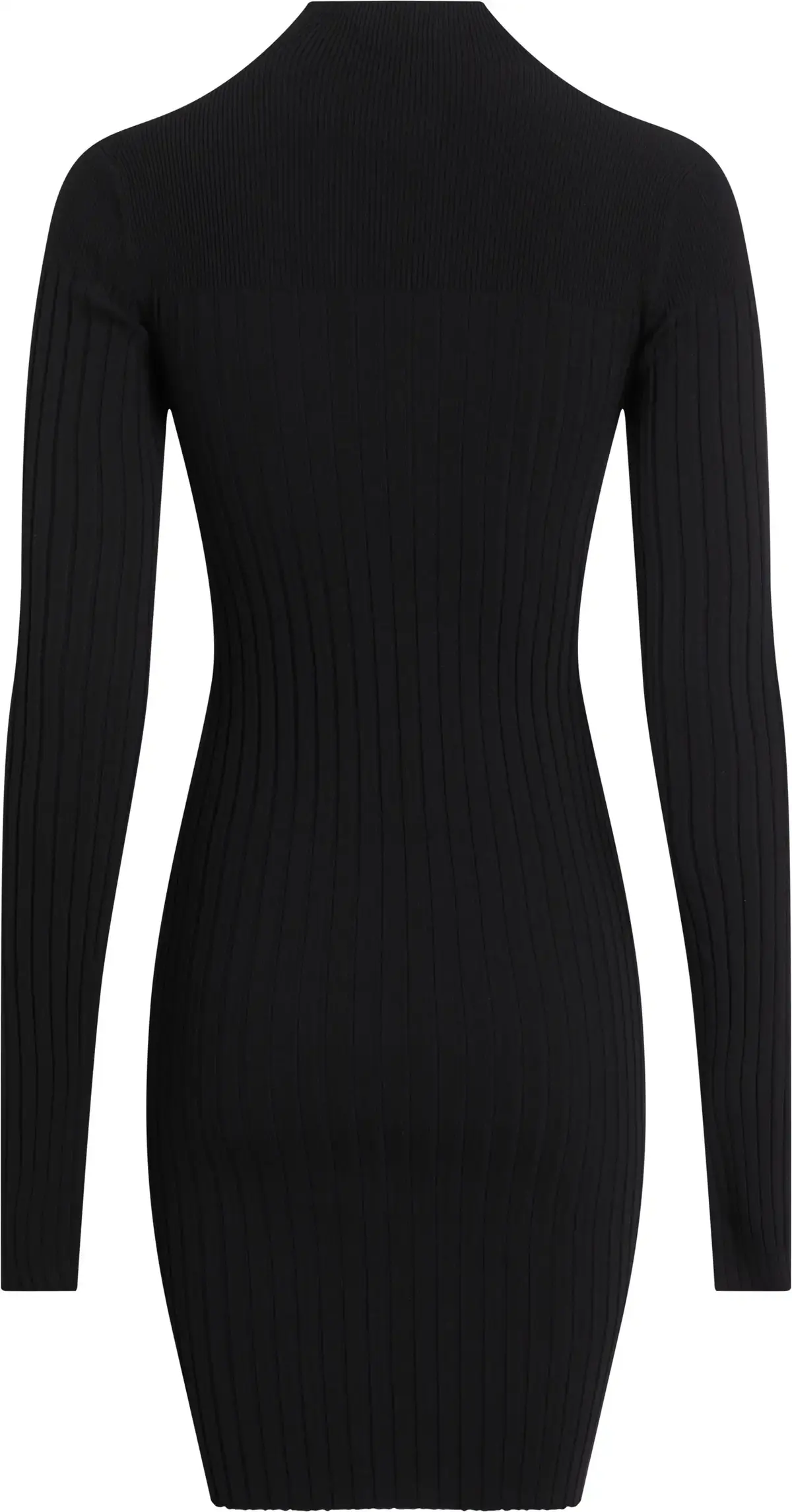 Calvin Klein ICONIC RIB MINI KNIT Kadın Siyah Elbise
