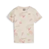 Puma ESS+ PUMA FC AOP Tee Bej Çocuk T-Shirt