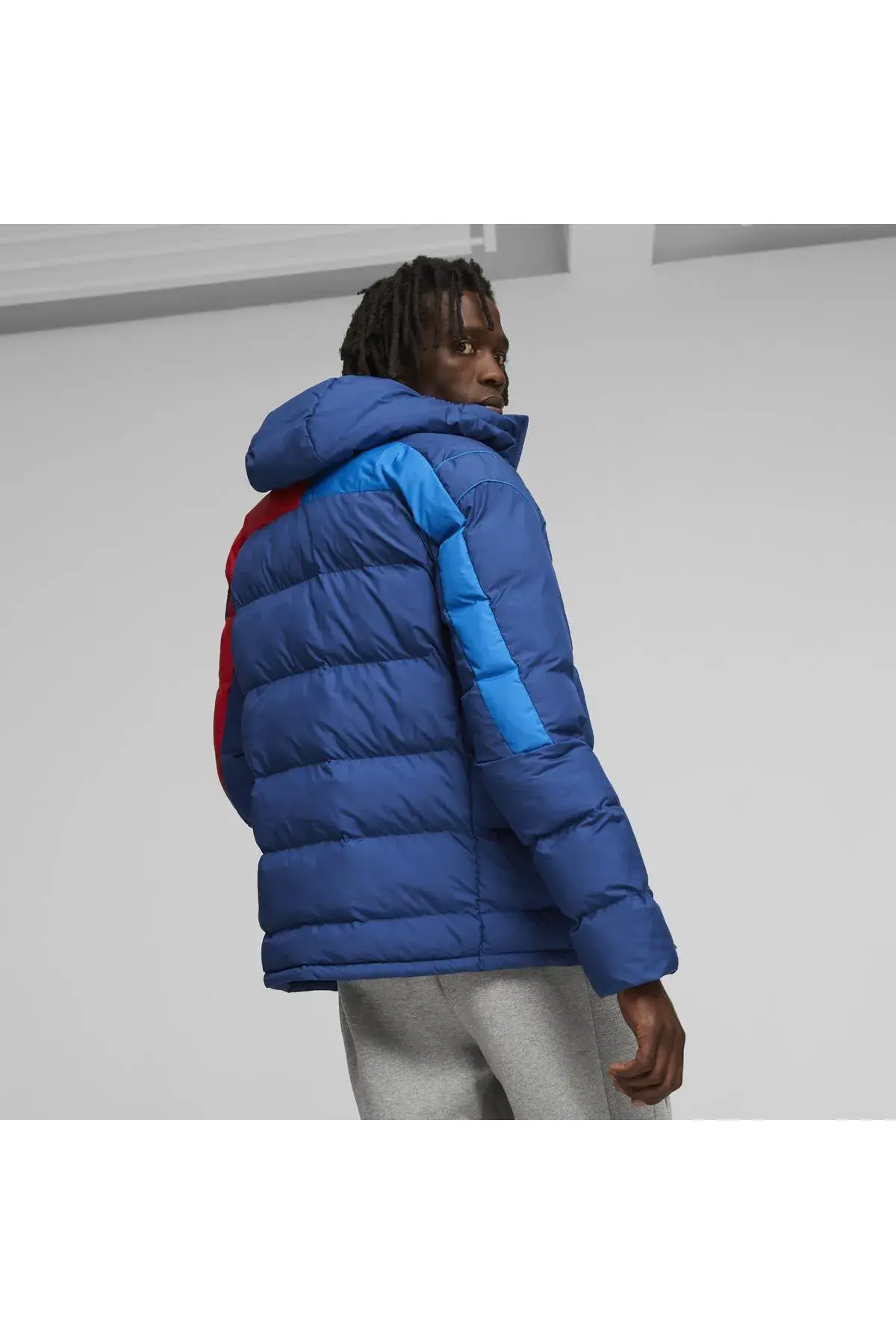 Puma BMW MMS MT7 Ecolite Padded Jacket Mavi Erkek Şişme Mont