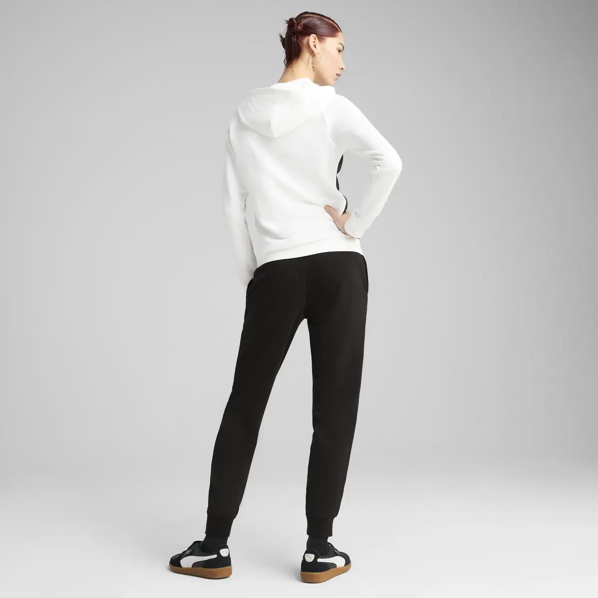 Puma Hooded Sweat Suit Beyaz Kadın Kapüşonlu Sweatshirt