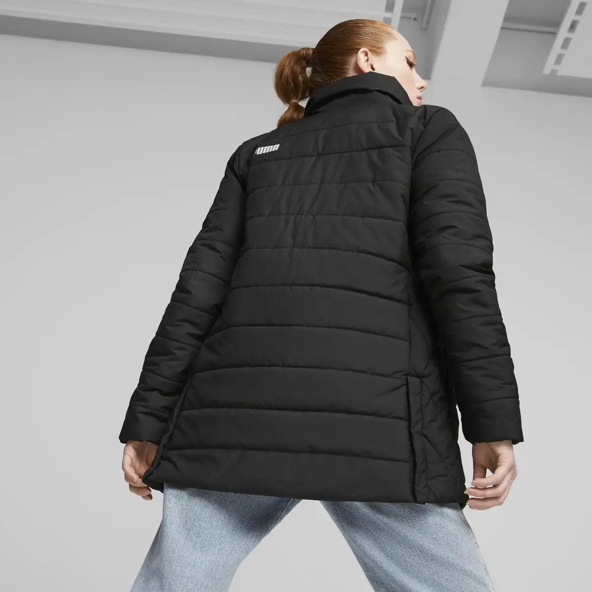 Puma ESS+ Padded Jacket Siyah Kadın Şişme Mont