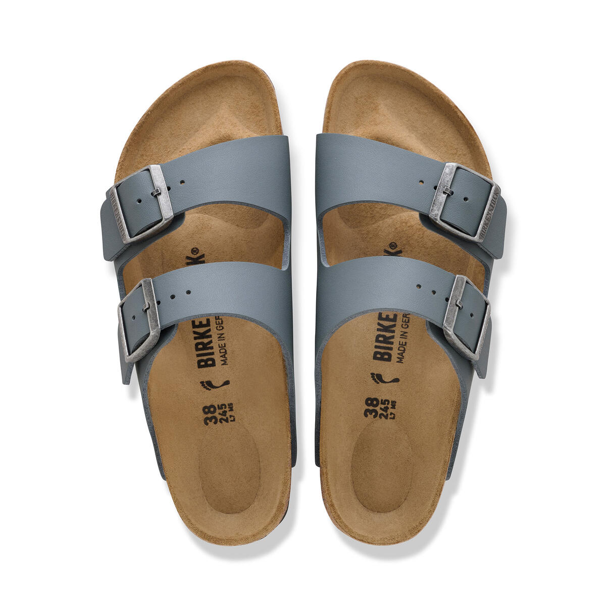 Birkenstock ARIZONA BF Gri Kadın Çift Bantlı Terlik