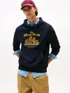 Tommy Hilfiger HERALD SKYLINE HOODY, DW5 Lacivert Erkek Hoodie