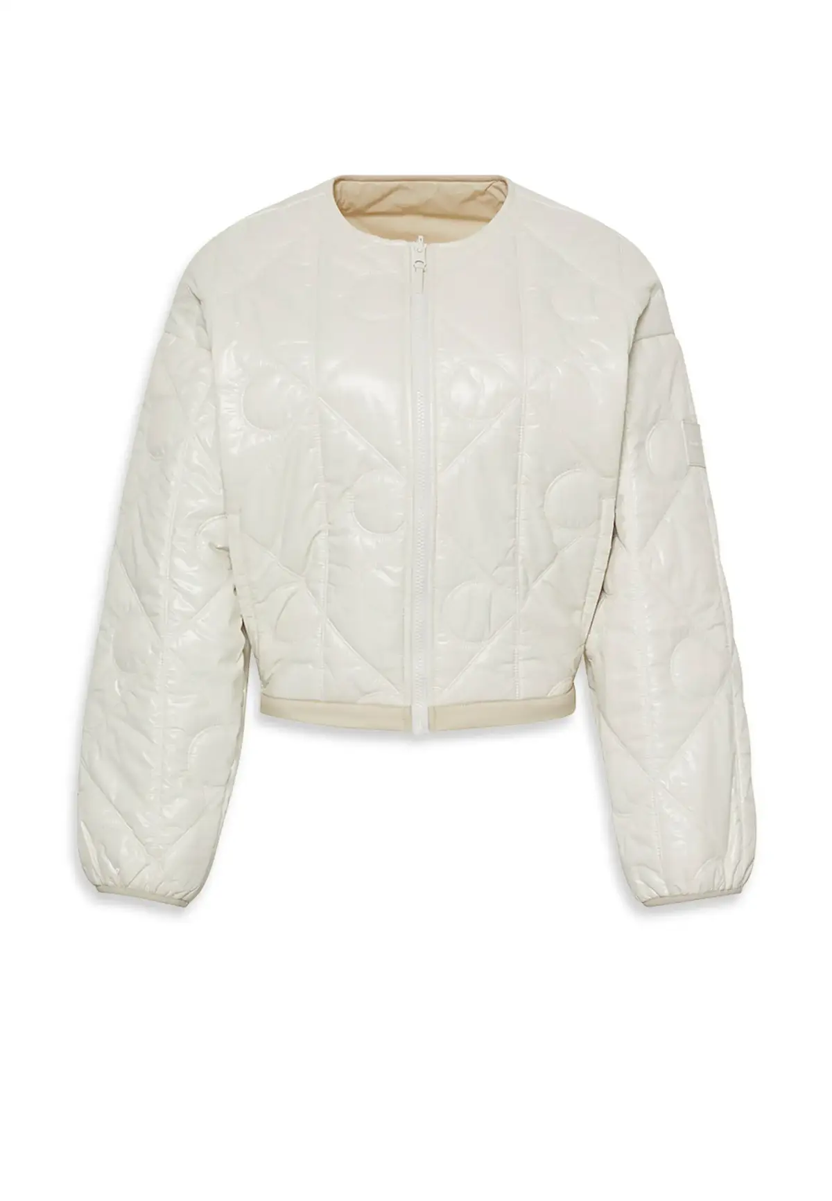 Calvin Klein LOGO QUILTED INSULAT, 67U Bej Kadın Ceket