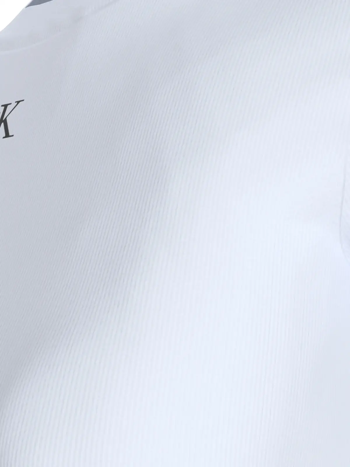 Calvin Klein CK RIB BABY TEE Beyaz Kadın Tişört