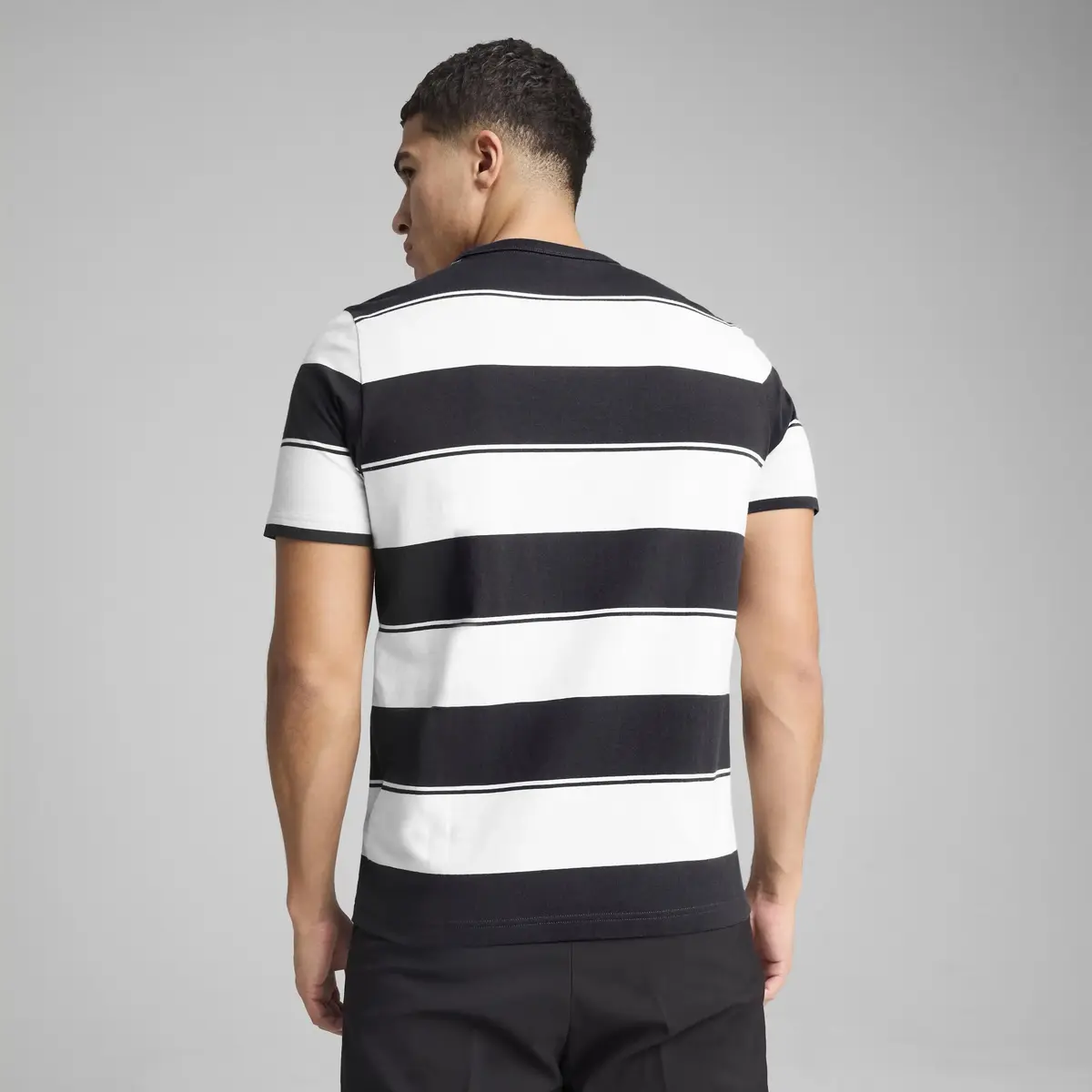 PUMA CLASS Striped Tee Lacivert Erkek T-Shirt