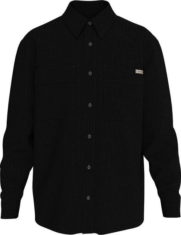 Calvin Klein LS CORDUROY POCKET RELAXED SHIRT Siyah Erkek Gömlek