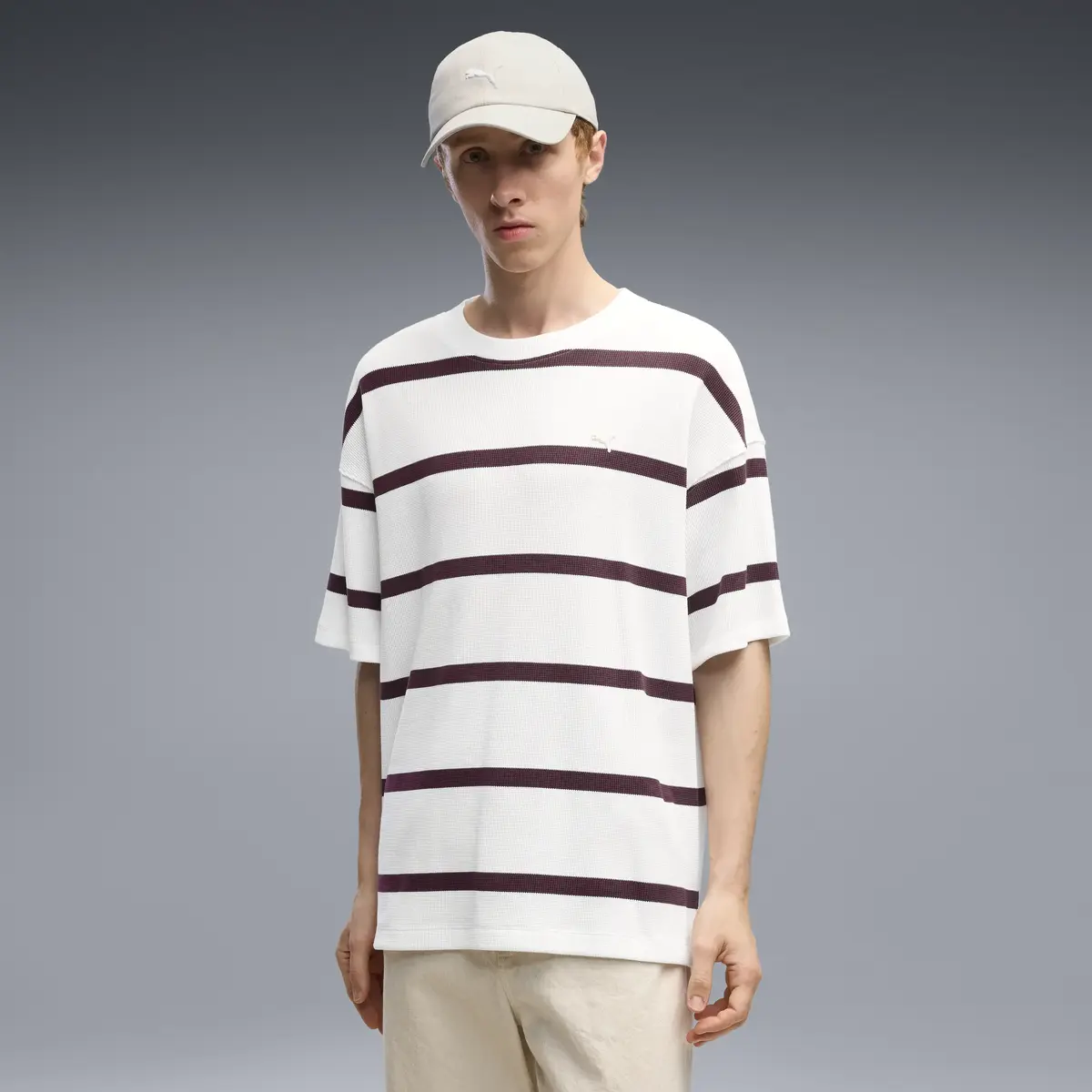 Puma SELECT Essentials Waffle Tee Beyaz Erkek T-Shirt