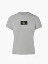 Calvin Klein S/S CREW NECK Kadın Gri T-Shirt