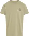 Calvin Klein OMBRE TEXT BOX TEE, HI0 Bej Erkek T-Shirt & Polo
