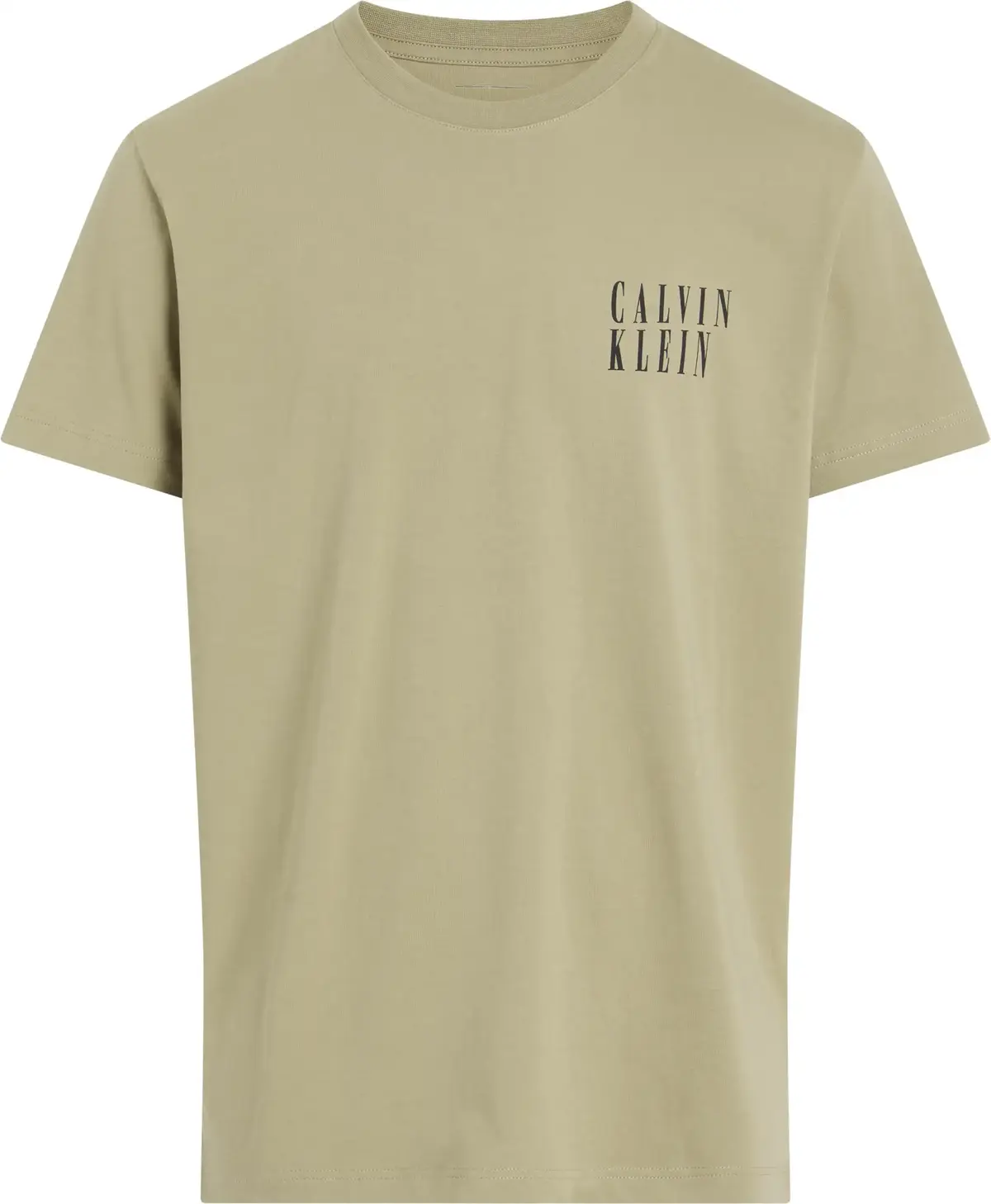 Calvin Klein OMBRE TEXT BOX TEE, HI0 Bej Erkek T-Shirt & Polo