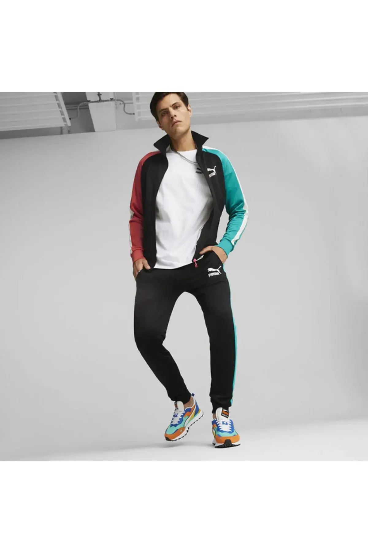 Puma Iconic T7 Track Jacket Pt (S) Siyah Erkek Fermuarlı Sweatshirt