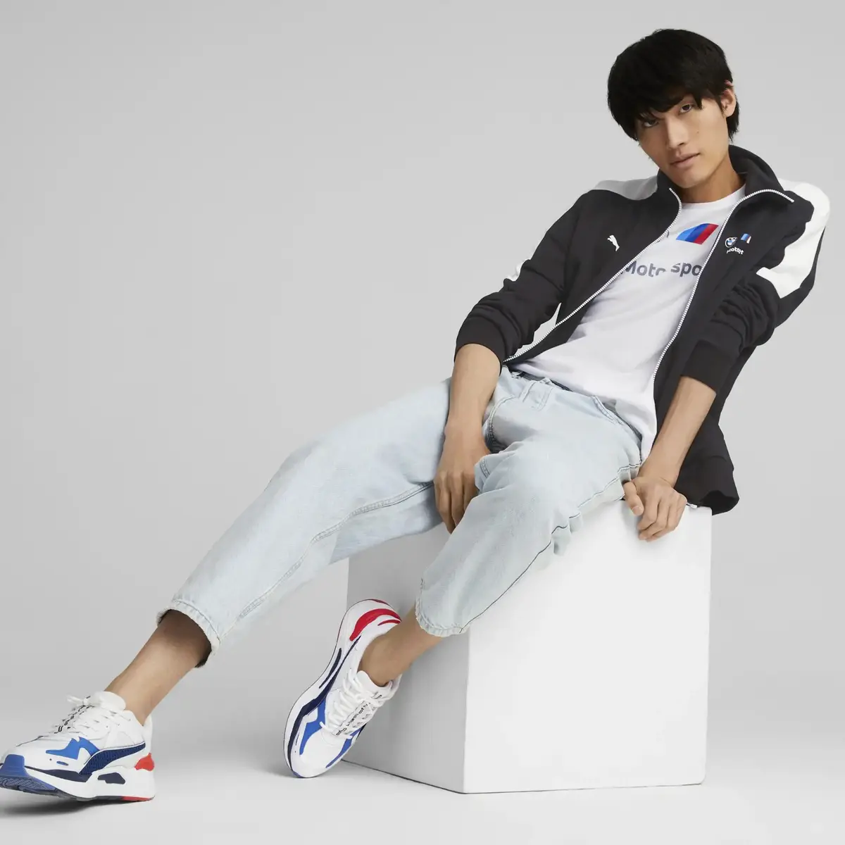Puma Bmw Mms Sweat Jacket Siyah Erkek Fermuarlı Sweatshirt