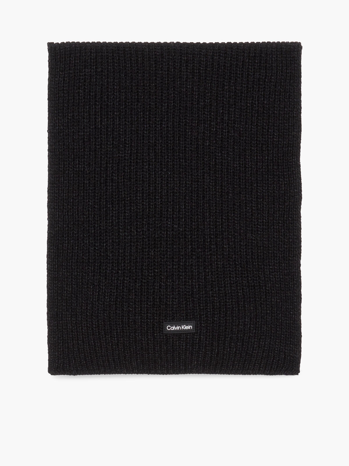 Calvin Klein DADDY WOOL KNIT SCAR Erkek Siyah Atkı