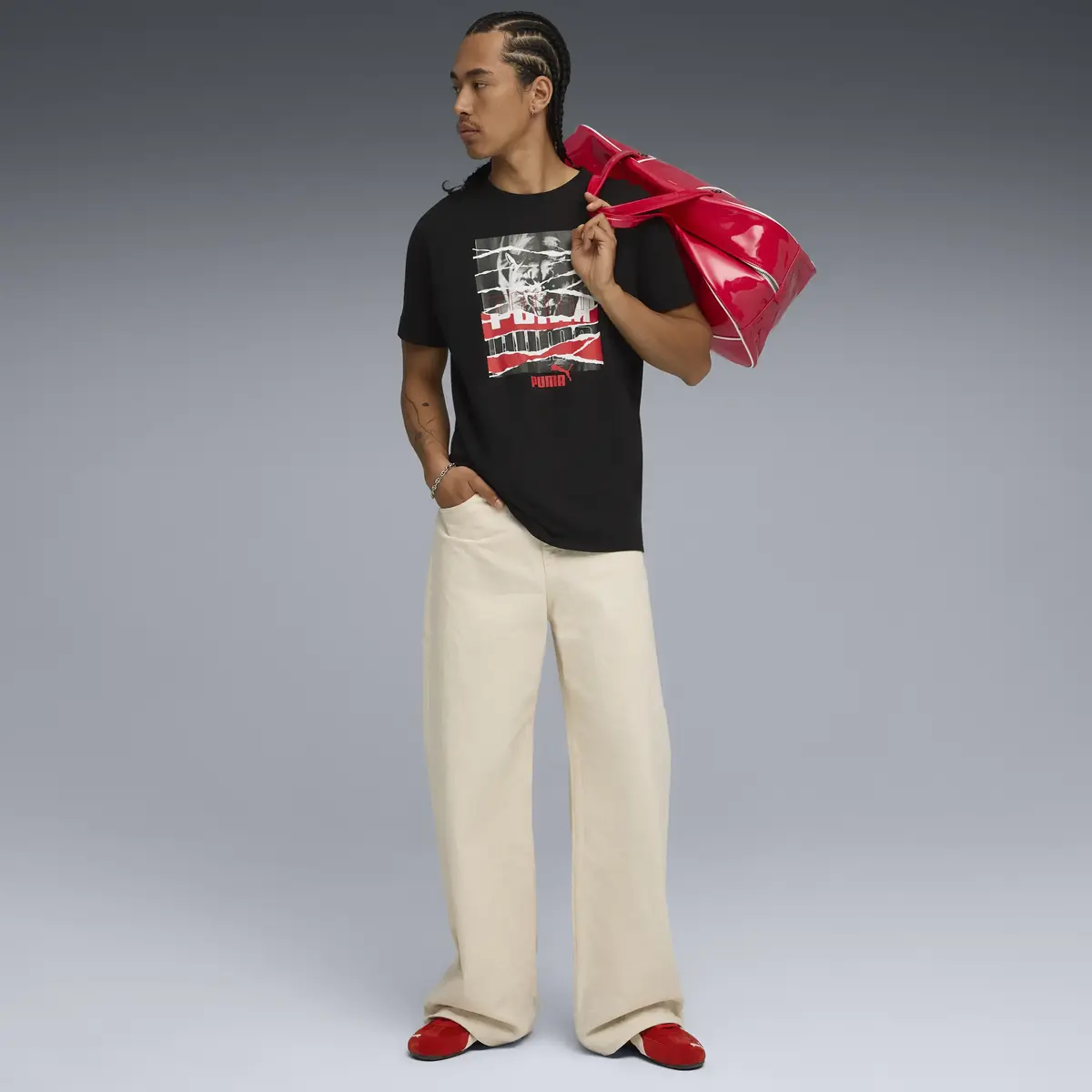 Puma GRAPHIC Tee Siyah Erkek T-Shirt