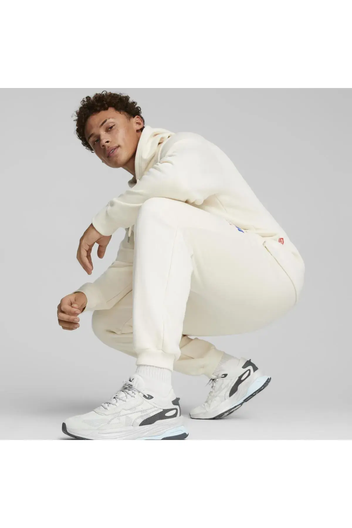 Puma Track Meet Sweatpants Kırık Beyaz Erkek Eşofman Altı