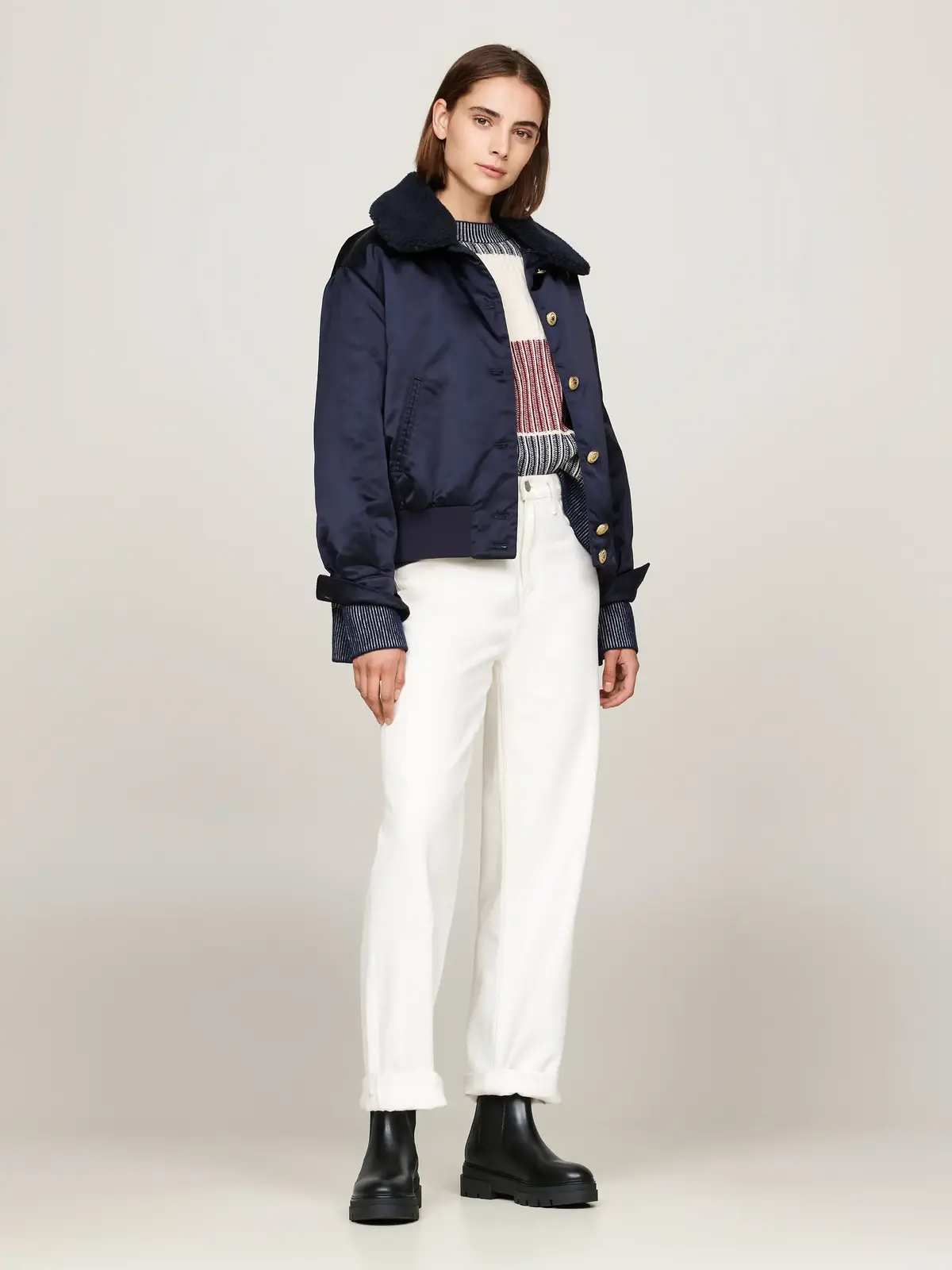 Tommy Hilfiger MONOCHROMATIC CHELSE Kadın Siyah Bot