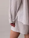 Calvin Klein COTTON POPLIN SHIRT Beyaz Kadın Pijama Gömleği