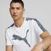 Puma Fıt Commercıal Logo Tee Beyaz Erkek Koşu Ve Performans T-Shirt