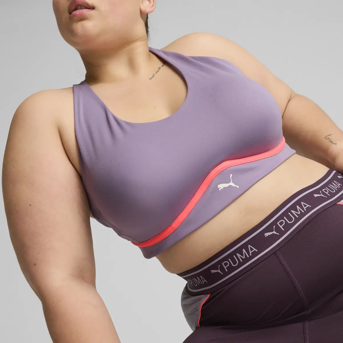 Puma 4KEEPS CLOUDSPUN BRA Mor Kadın Sporcu Sütyeni