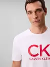Calvin Klein SS 30S EU CK CALVIN Beyaz Erkek Tişört