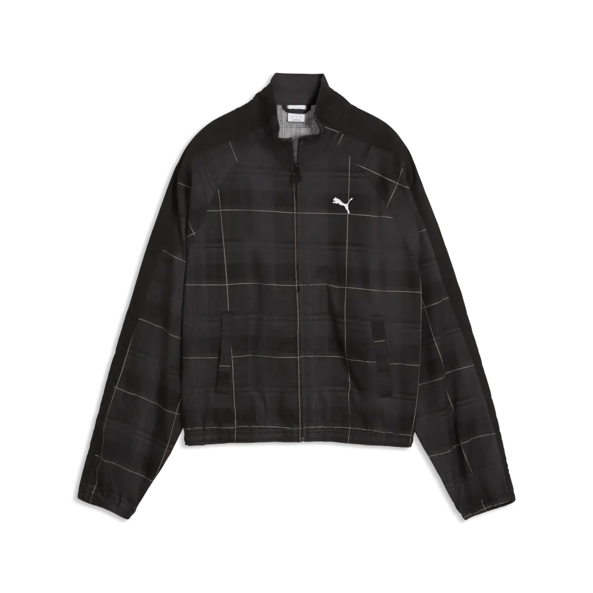 Puma T7 Tartan Woven Jacket Siyah Kadın Ceket