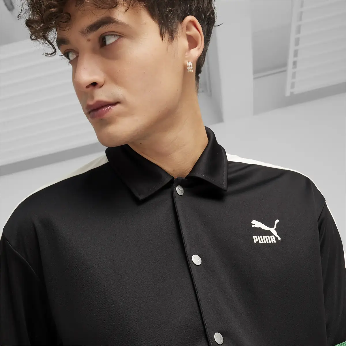 Puma T7 FOR THE FANBASE Shooting Shirt Siyah Erkek T-Shirt