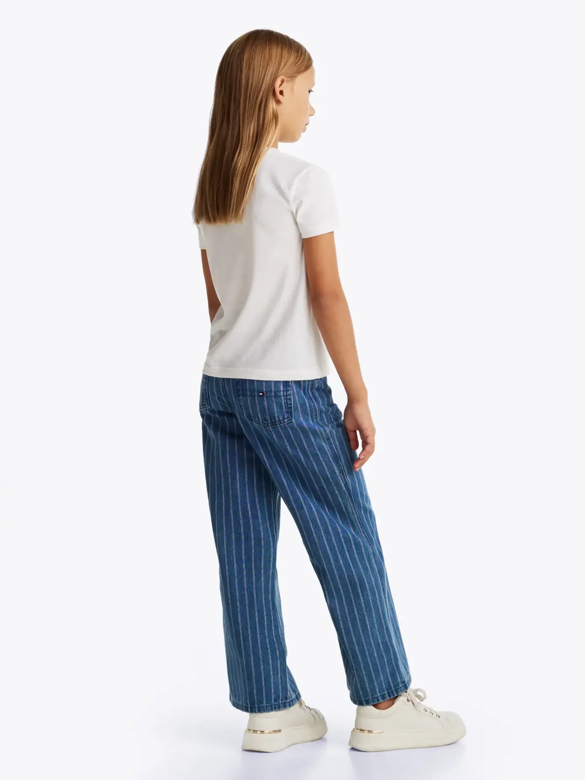 Tommy Hilfiger VARSITY REGULAR TEE, YBR Beyaz Çocuk T-Shirt & Polo