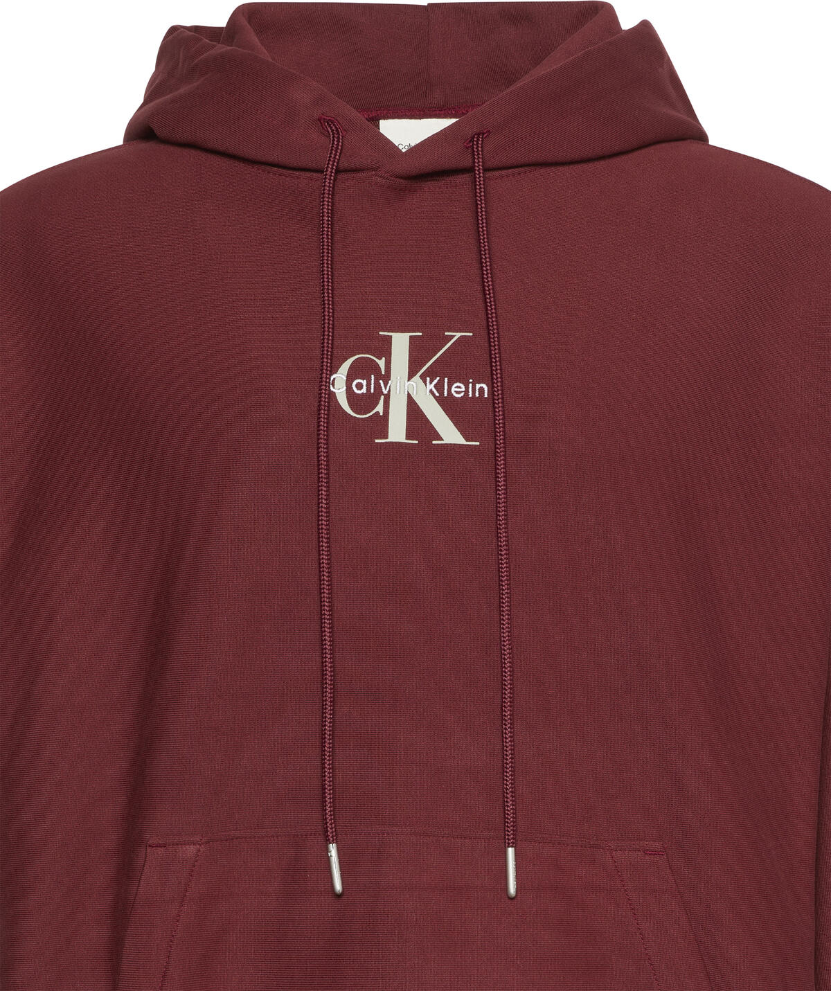 Calvin Klein PREMIUM TERRY MICRO MONOLOGO HOO Kırmızı Erkek Sweatshirt Calvin Klein PREMIUM TERRY MICRO MONOLOGO HOO Kırmızı Erkek Sweatshirt