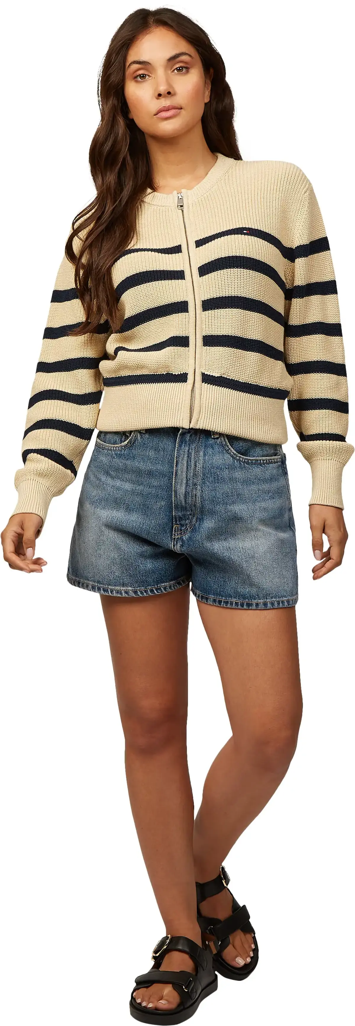 Tommy Hilfiger DNM MINI FLARE SHORT, 1A5 Mavi Kadın Şort