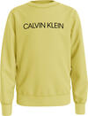 Calvin Klein INSTITUTIONAL LOGO S Erkek Sarı Sweatshirt