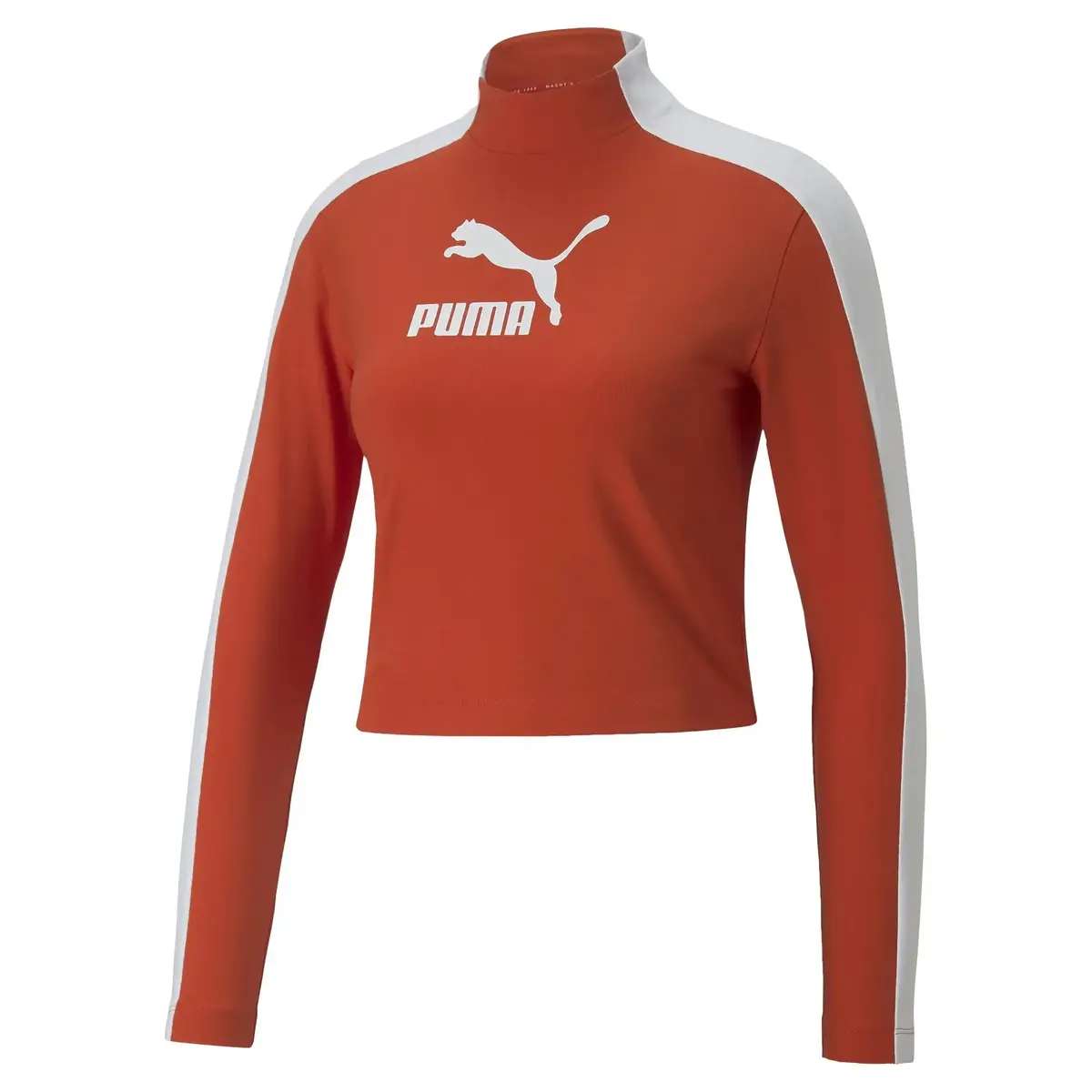Puma T7 Cropped Slim Ls Tee Kırmızı Kadın T-Shirt