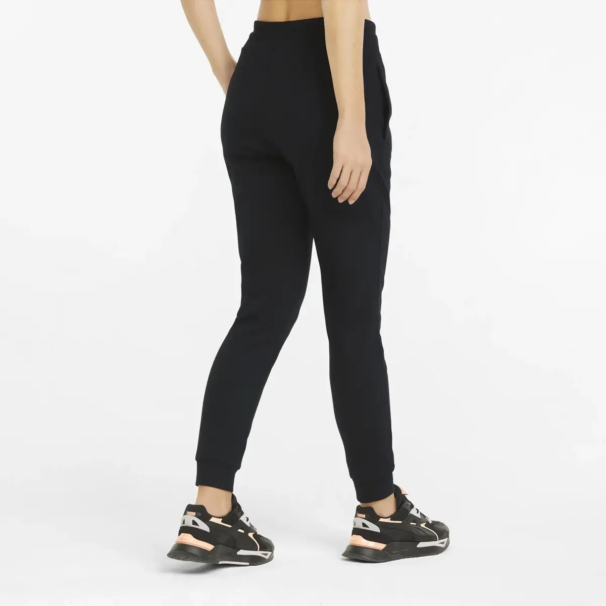 Puma Classics Ribbed Slim Pants Puma Black Siyah Kadın Tayt