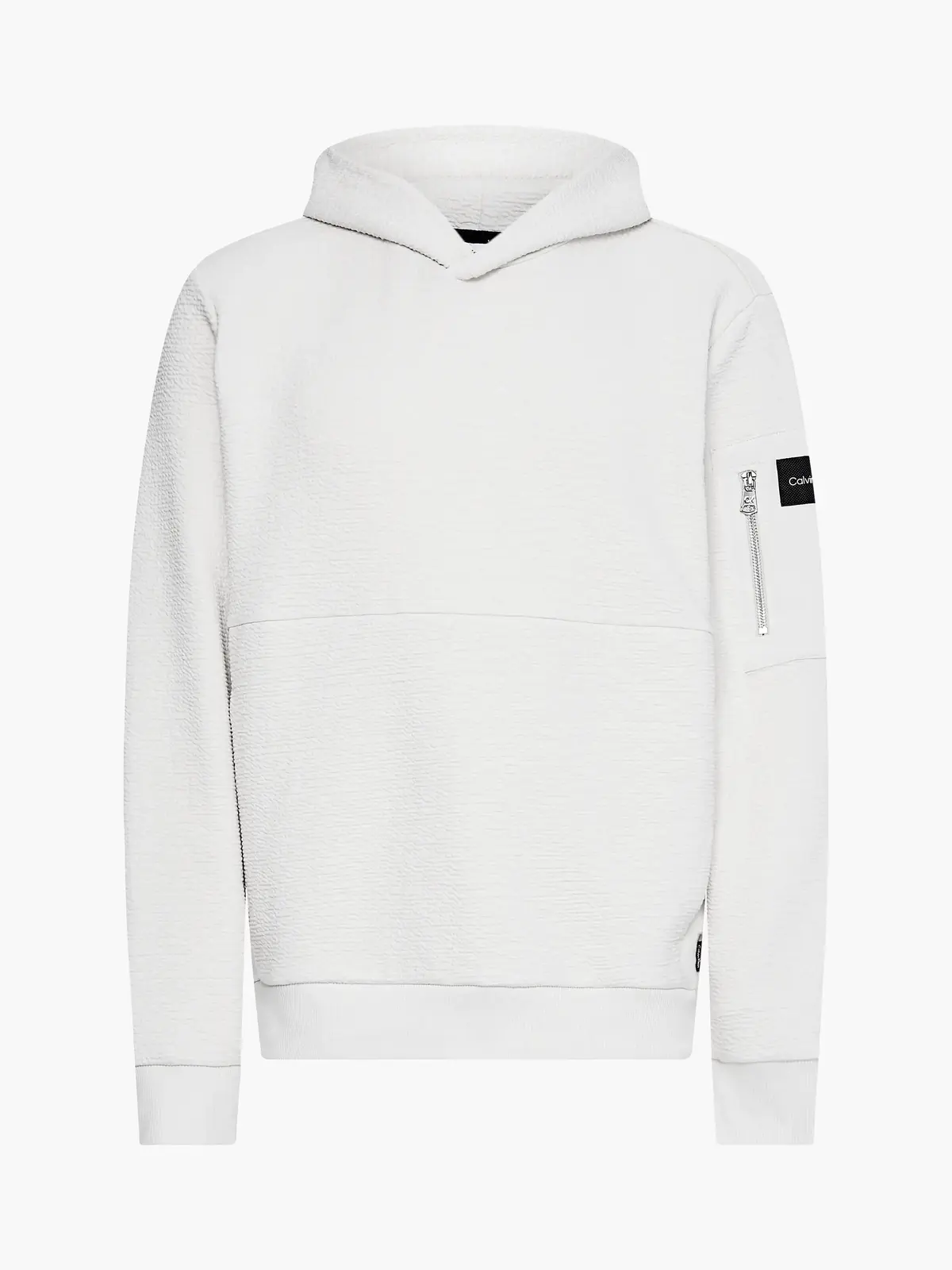 Calvin Klein SOFT STRUCTURED HOOD Erkek Krem Hoodie