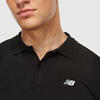 New Balance MNT3415 Erkek Siyah Polo Yaka T-Shirt